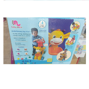 اسکوتر كودک 4 کاره مدل زرافه Giraffe Scooter 4 in 1 -اسباب بازی